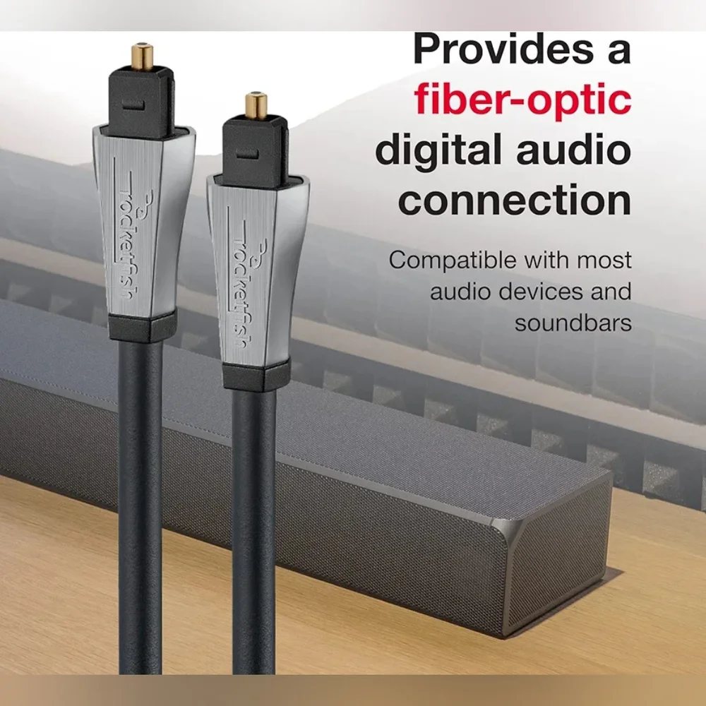 Rocketfish 4ft Digital Optical Audio Cable